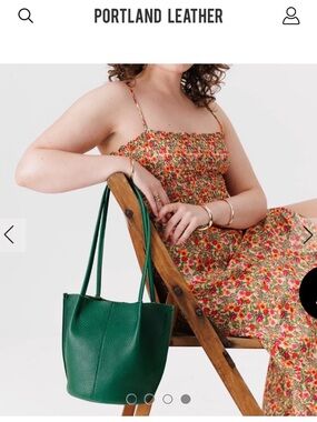 Portland Leather Bacalar Pebbled Leather Devan Tote - NWOT